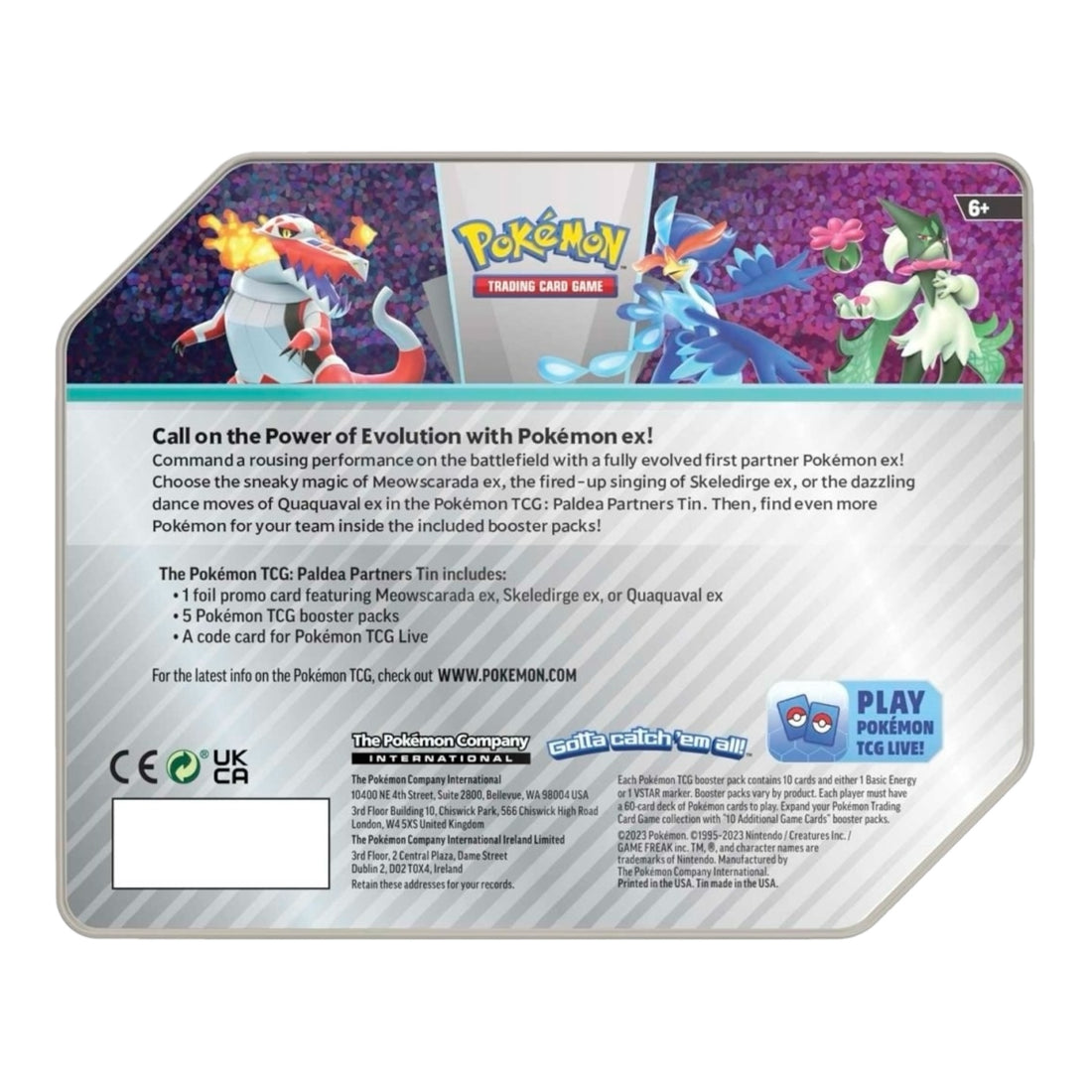 Pokémon TCG: Paldea Partners Tin (Meowscarada ex)