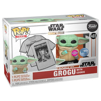Star Wars The Mandalorian Grogu With Cookie Funko Pop & Tee