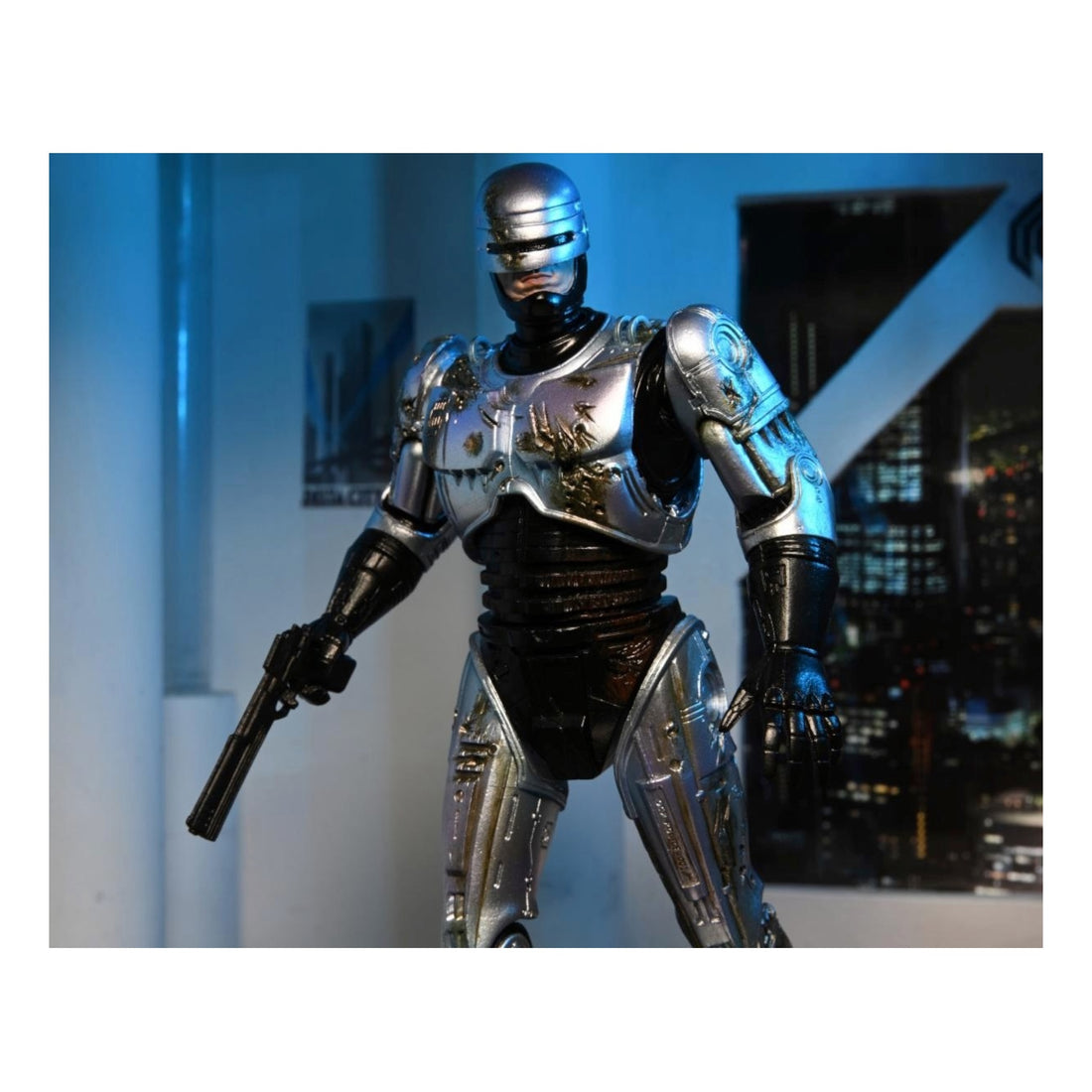 Neca 7" Scale Ultimate Action Figure Robocop (Battle damaged with chair)