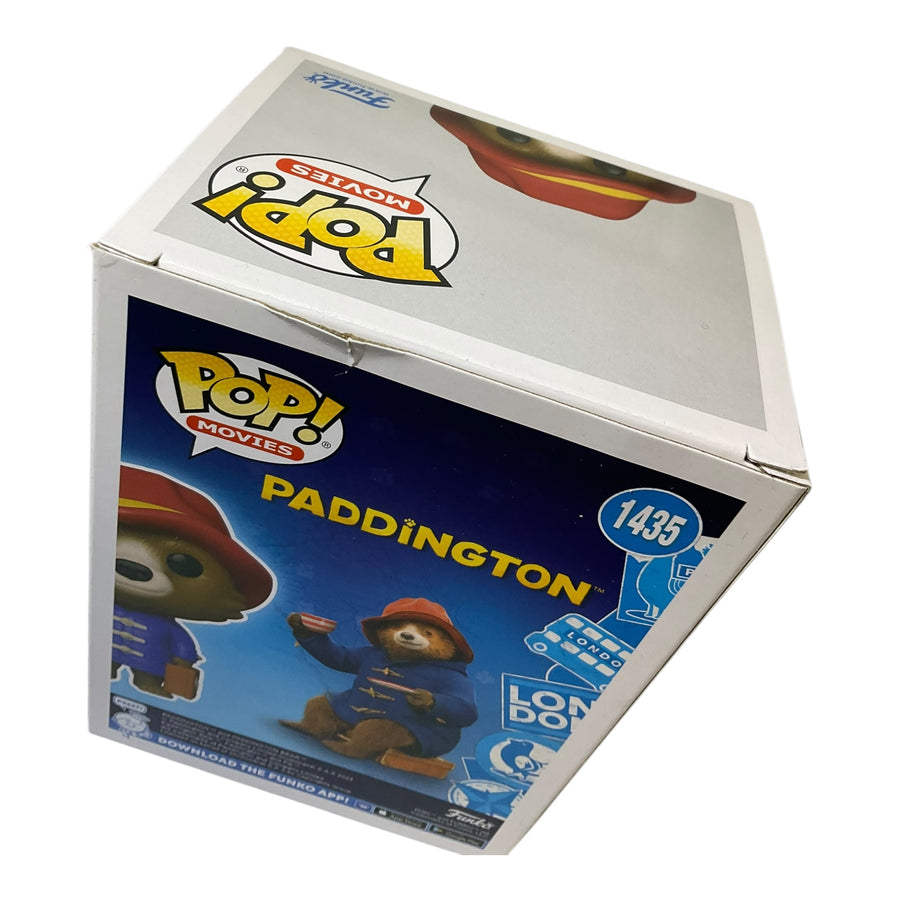 #1435 Paddington With Suitcase Flocked Exclusive Funko Pop (Imperfect Box)