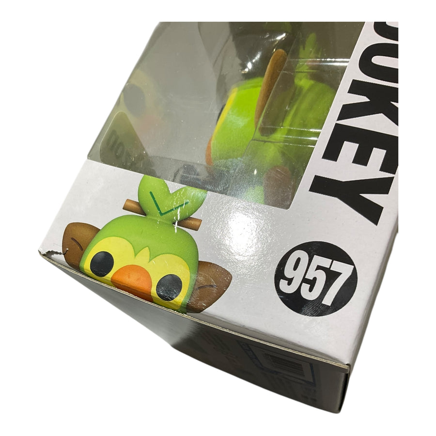 Pokemon #957 Grookey Flocked Exclusive Funko Pop (Imperfect Box)