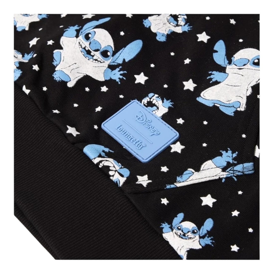 Loungefly Disney Stitch Ghost Hooded Sweatshirt (ExDisplay)