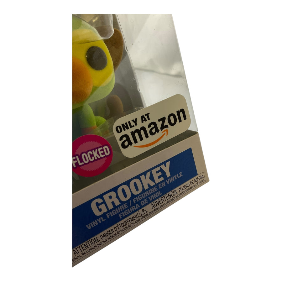 Pokemon #957 Grookey Flocked Exclusive Funko Pop (Imperfect Box)