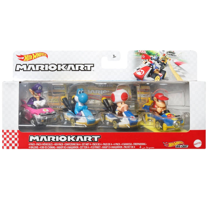 Hot Wheels Mario Kart 2024 Mix 2 Vehicle 4-Pack