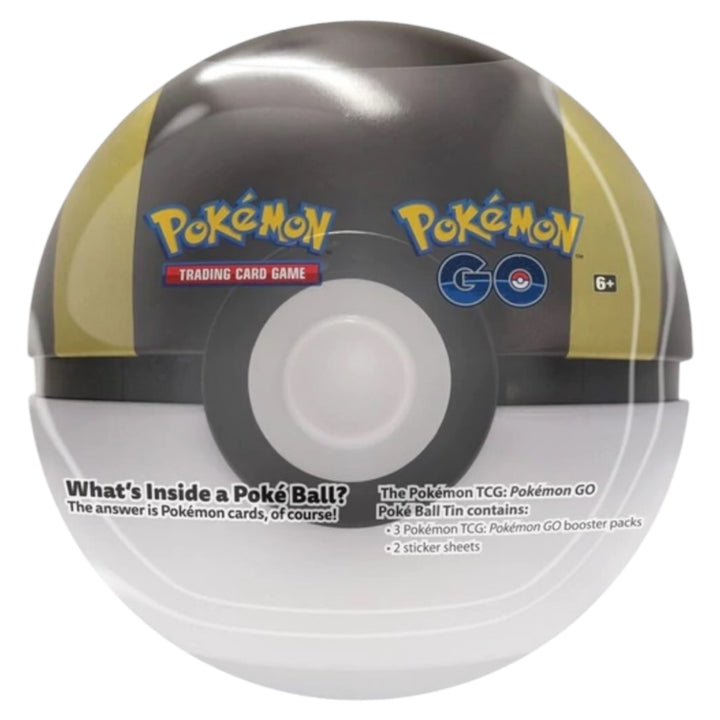 Pokemon GO - Ultra Ball Tin (Black w/ two Yellow Stripes)