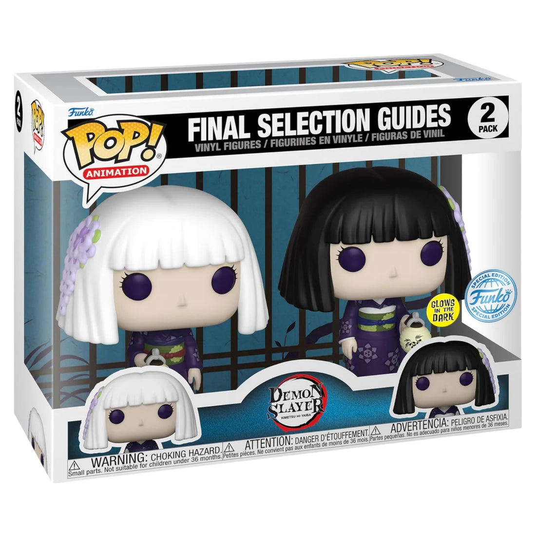 Demon Slayer Final Selection Guides Glows In The Dark Special Edition 2 Pack Funko Pop
