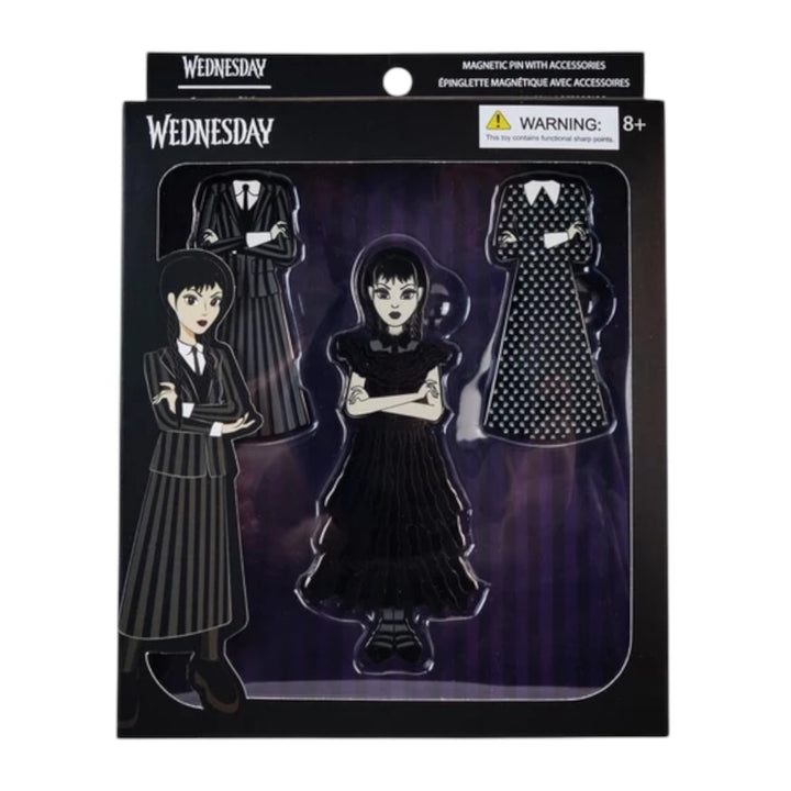 Loungefly MGM Wednesday Addams Paper Doll Pin