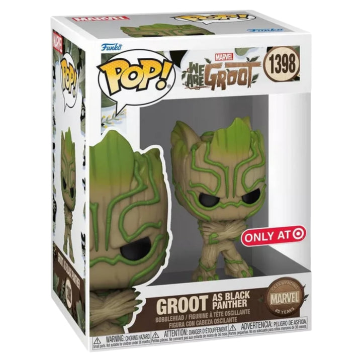 Marvel #1398 Groot As Black Panther Target Exclusive Funko Pop