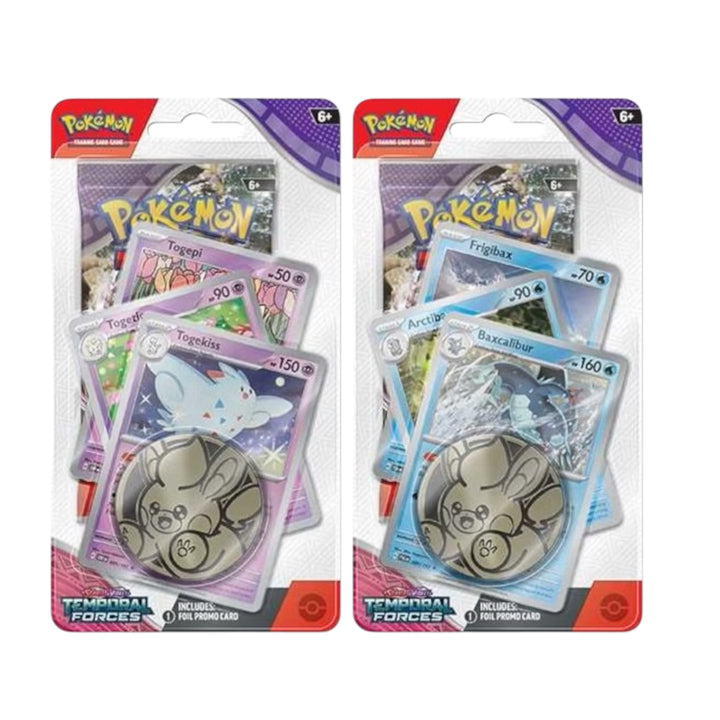 Pokemon Scarlet & Violet Temporal Forces: Premium Checklane Blister Set of 2
