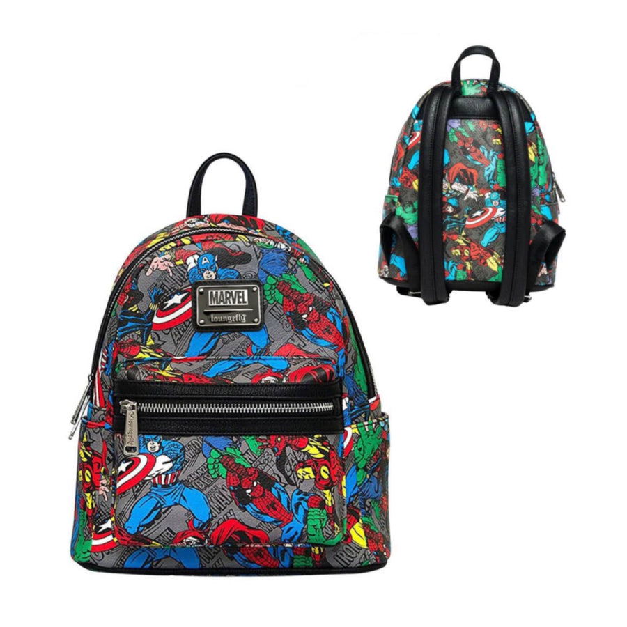 Loungefly - Marvel Character AOP Mini Backpack