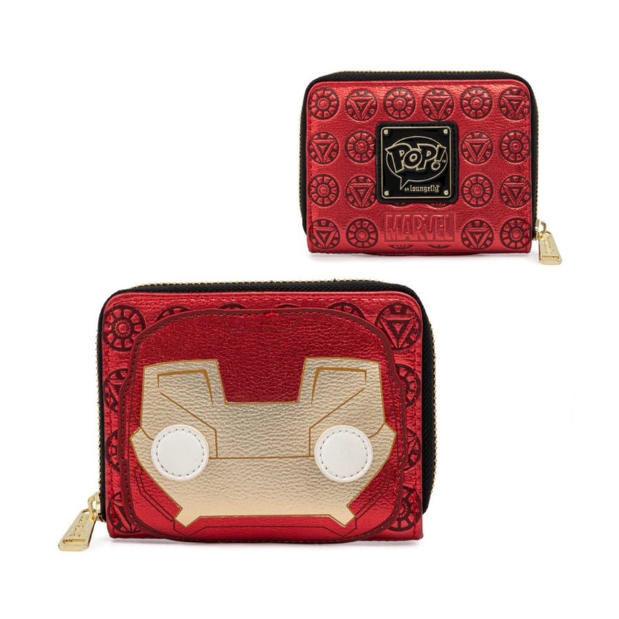 Loungefly - Marvel Iron man Funko Head - Zip Around Wallet