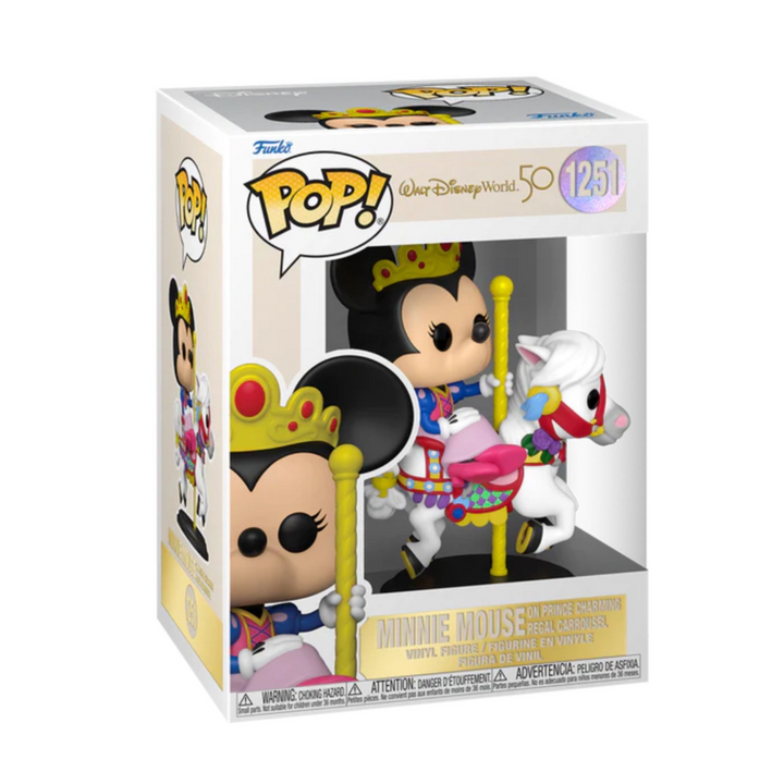 Disney #1251 Minnie Mouse On Prince Charming Regal Carrousel Figure Funko Pop