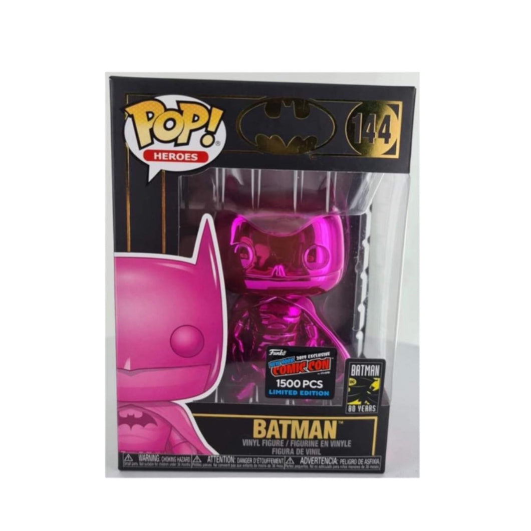 DC #144 Batman Chrome (Pink) - NYCC Exclusive 1,500pc Funko Pop