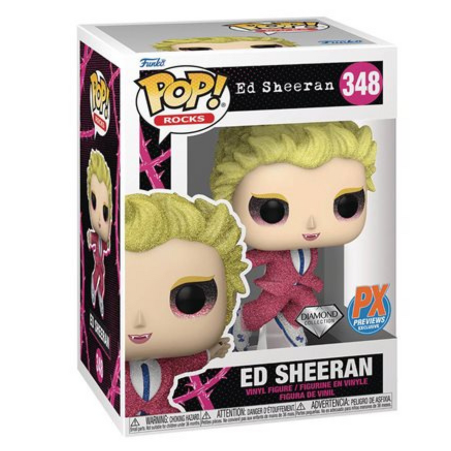 #348 Ed Sheeran (Bad Habits, Glitter) PX Previews Exclusive Funko Pop