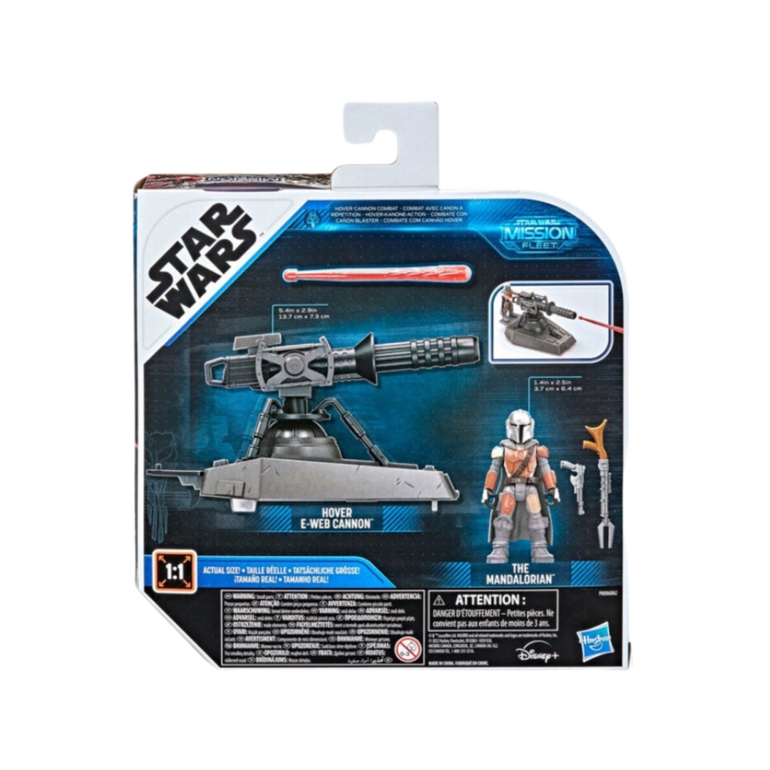 Star Wars Mission Fleet Expedition Class Hover E-Web Cannon The Mandalorian Action Figure