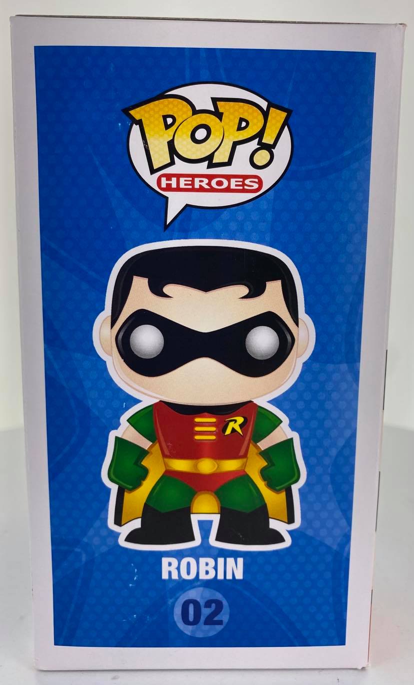 DC #02 Super Heroes Robin Metallic Chase Funko Pop