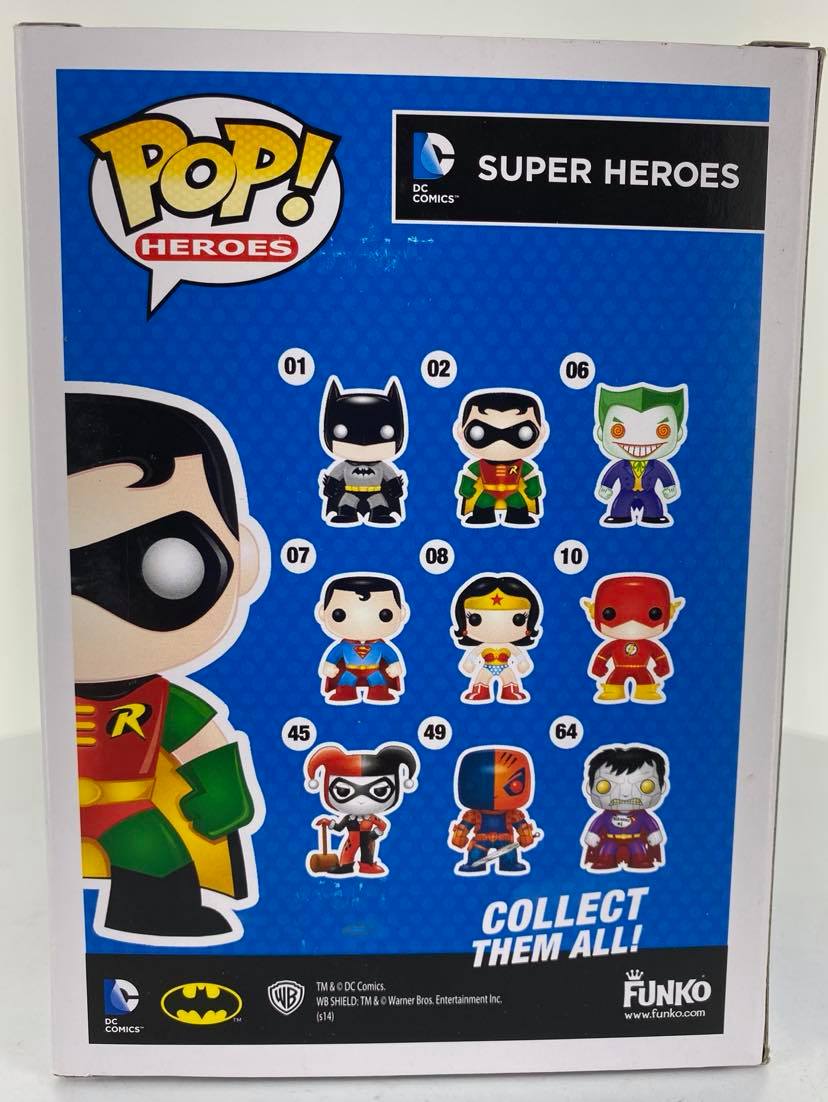 DC #02 Super Heroes Robin Metallic Chase Funko Pop