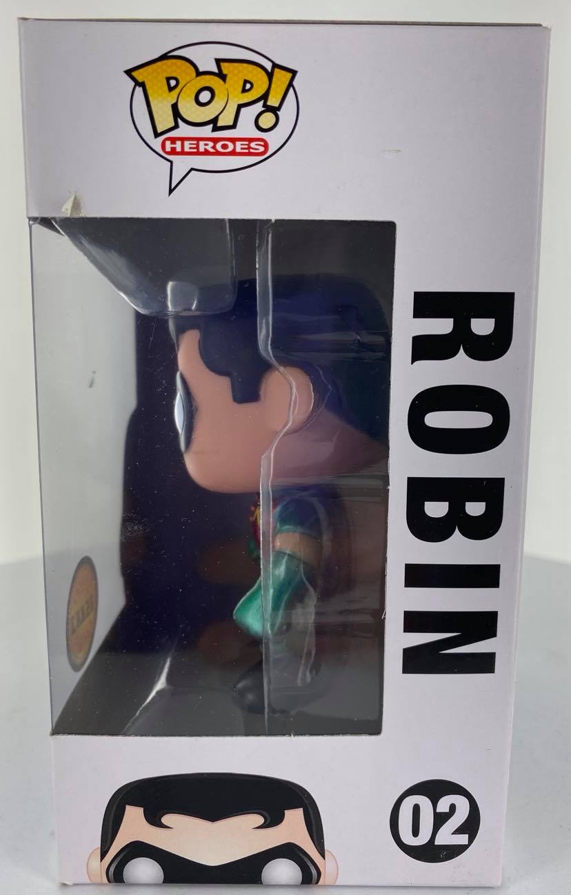 DC #02 Super Heroes Robin Metallic Chase Funko Pop