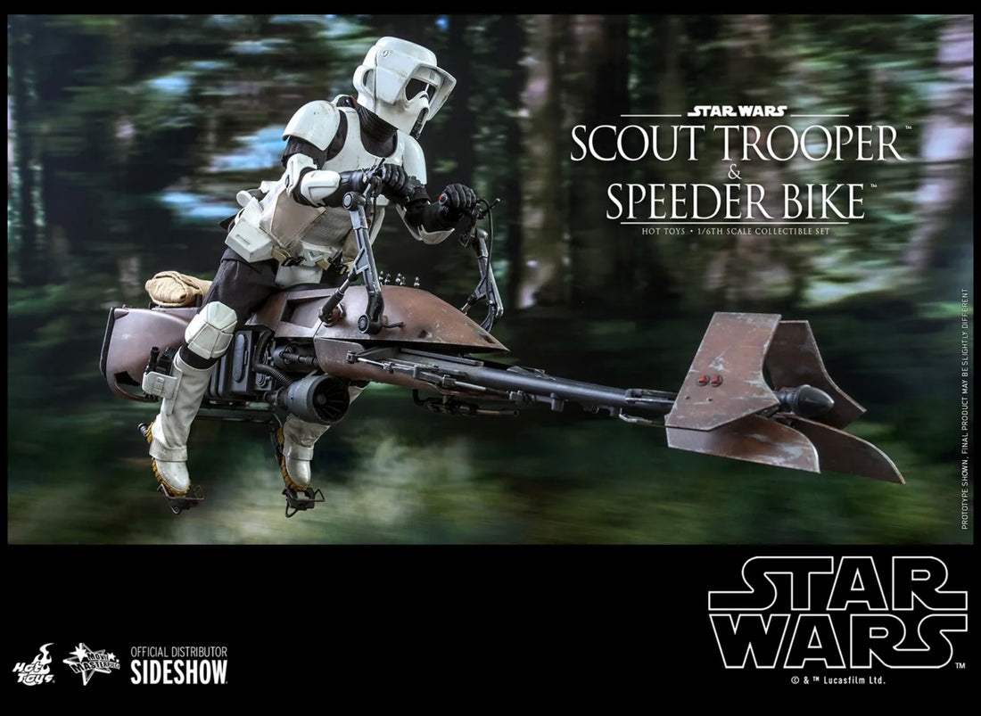 Scout Trooper™ and Speeder Bike™ Sixth Scale Figure Set by Hot Toys Movie Masterpiece Series – Star Wars: Return of the Jedi™