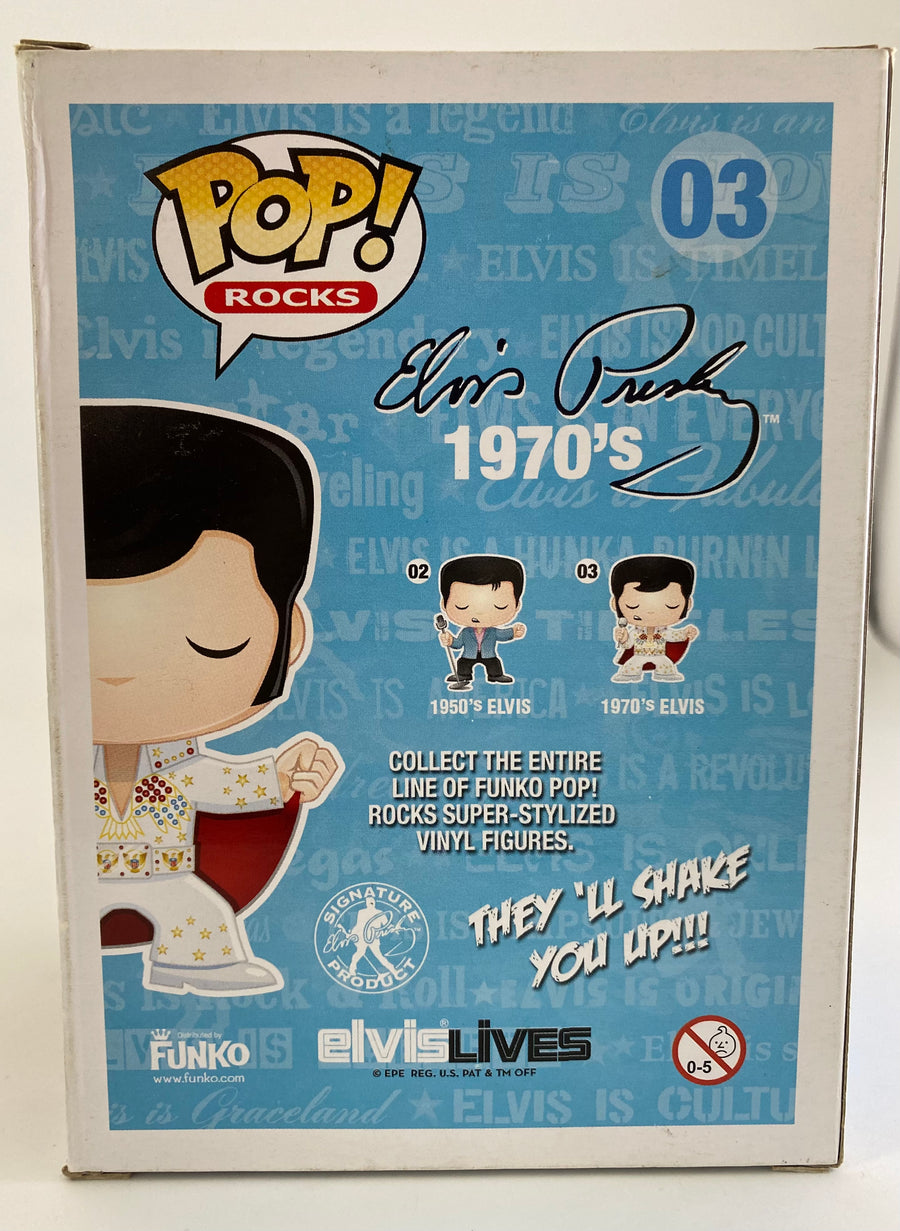 Rocks - 1970's Elvis (GITD Chase) - Funko Pop