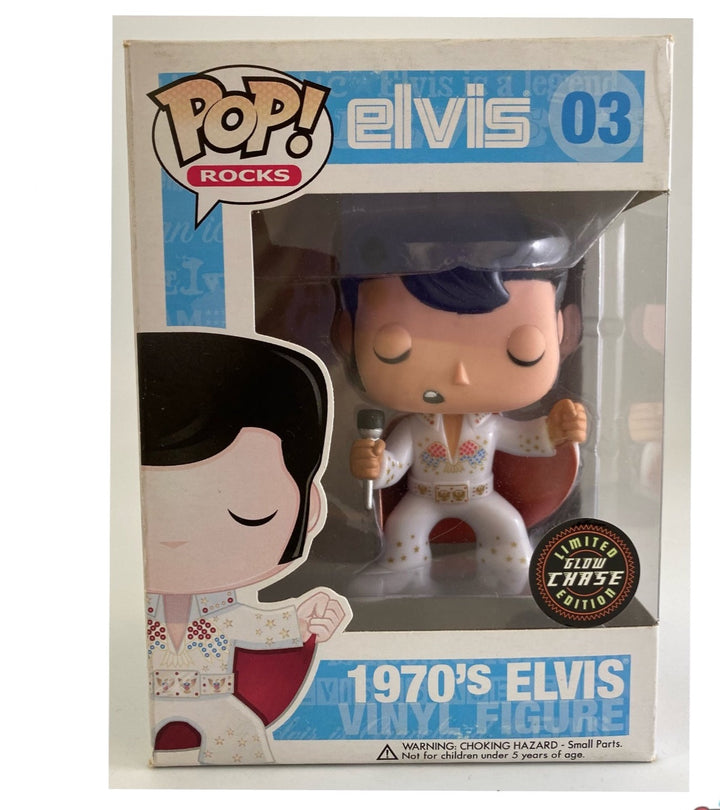 Rocks - 1970's Elvis (GITD Chase) - Funko Pop