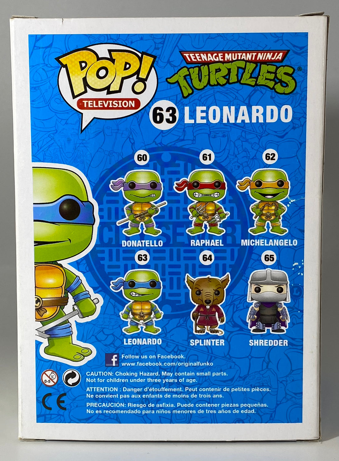 Teenage Mutant Ninja Turtles - Leonardo (Metallic) - 2013 SDCC Exclusive 1008pc Funko Pop