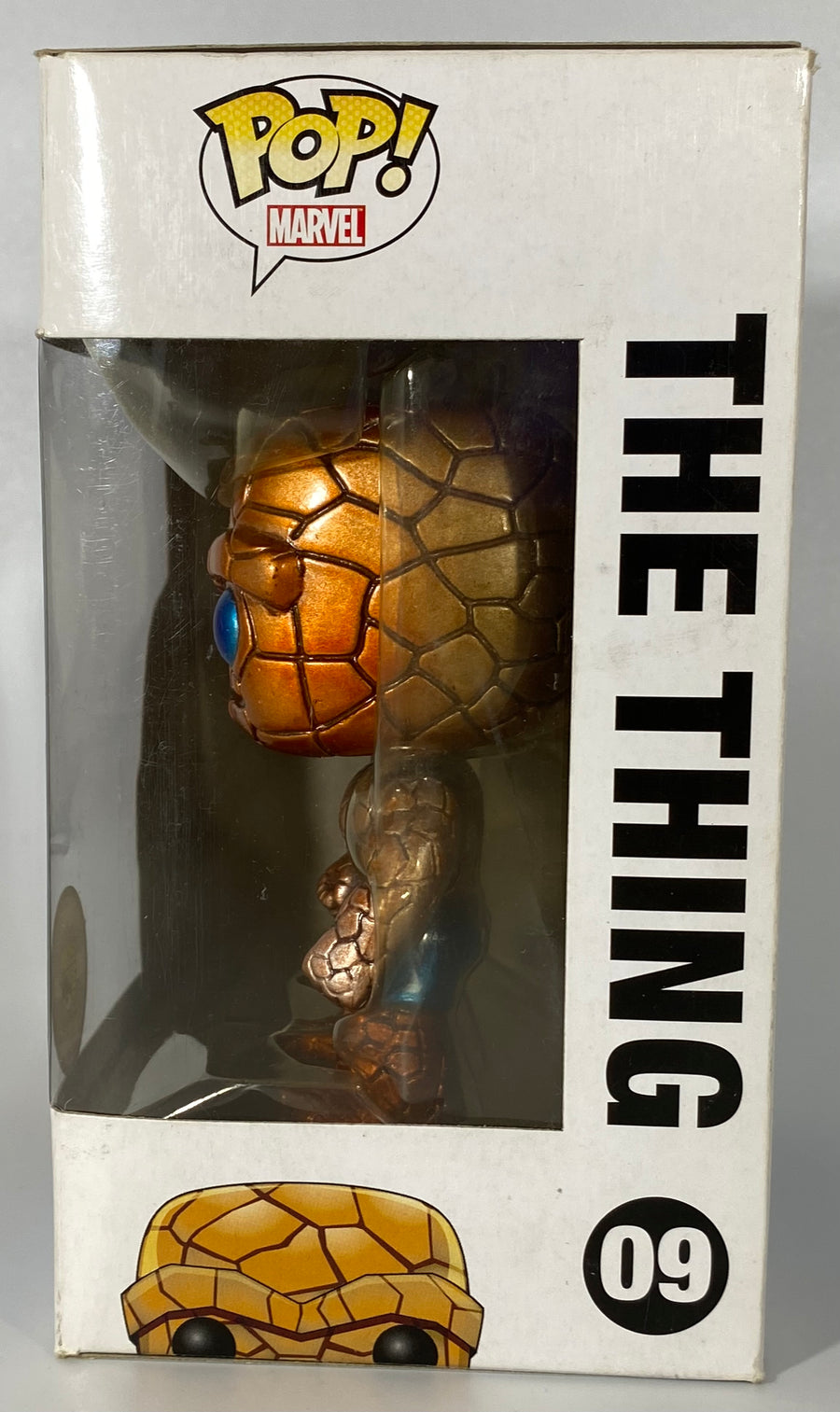 Marvel Universe #09 The Thing (Metallic, Blue Eyes) - 2011 SDCC Exclusive 480pcs Funko Pop