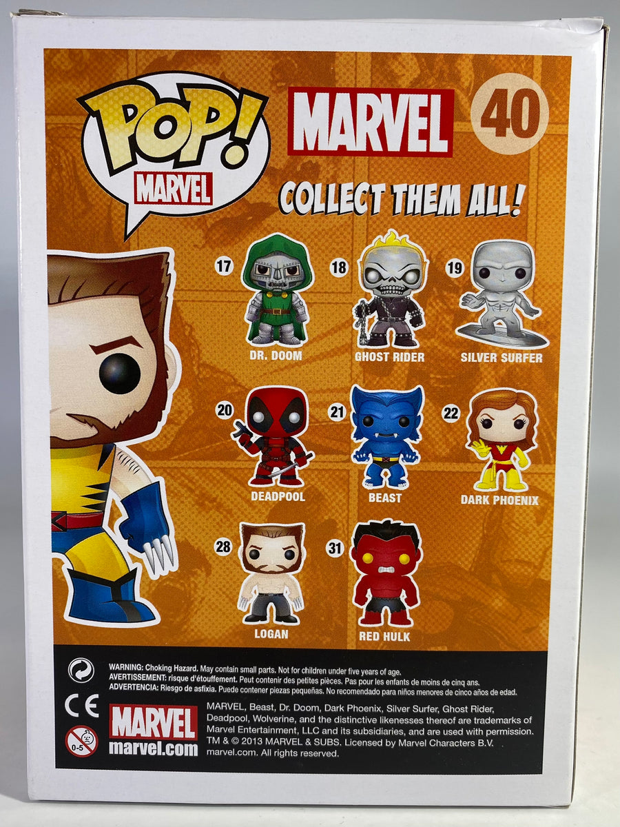 Marvel #40 Wolverine Glows In The Dark ToyTasTik.Com Exclusive Funko Pop