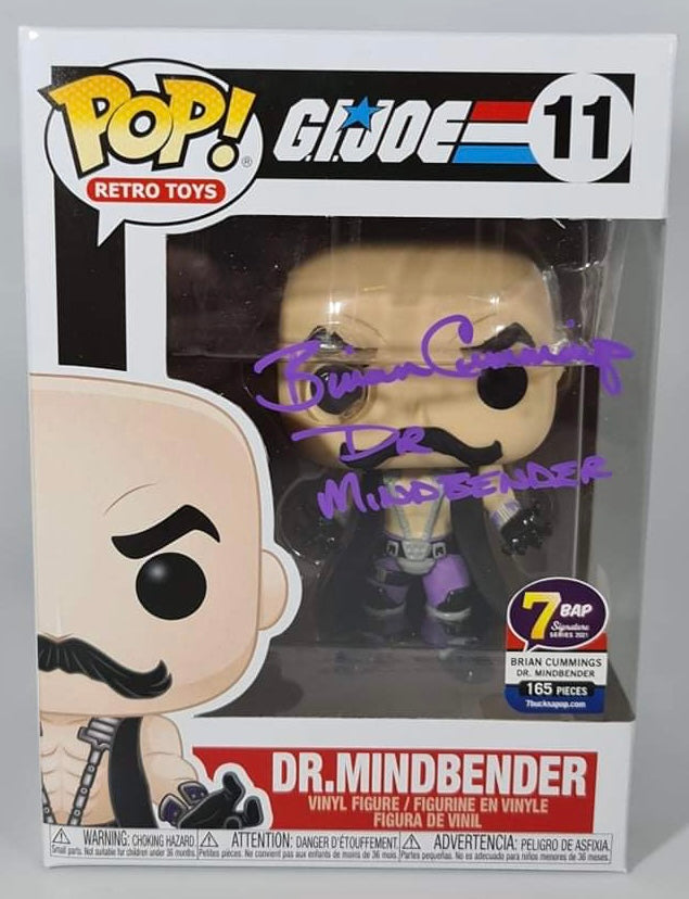 G.I.Joe - Brian Cummings as Dr. Mindbender - Authentic Autographed Funko Pop