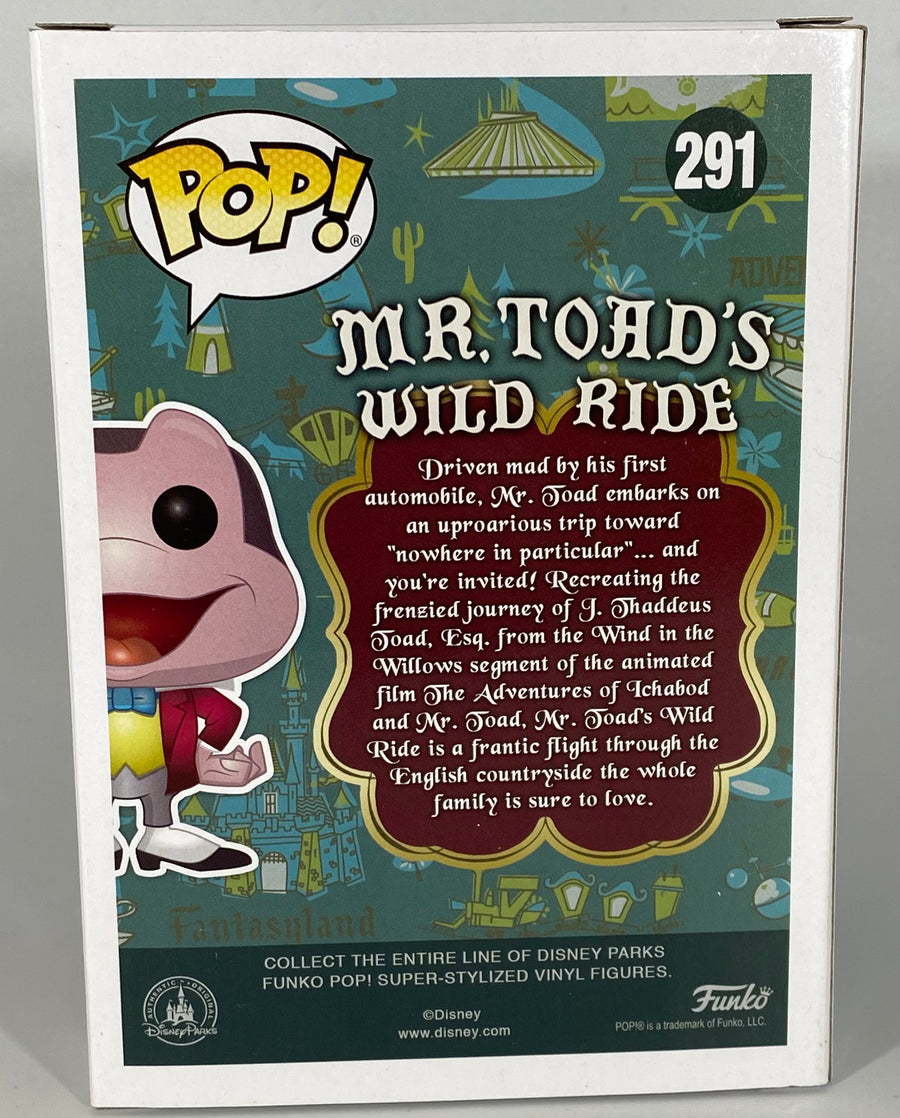 Disney #291 Mr. Toad SDCC Exclusive 1500pcs (Con Sticker) Funko Pop