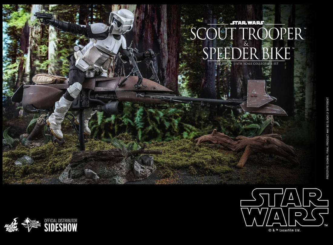 Scout Trooper™ and Speeder Bike™ Sixth Scale Figure Set by Hot Toys Movie Masterpiece Series – Star Wars: Return of the Jedi™