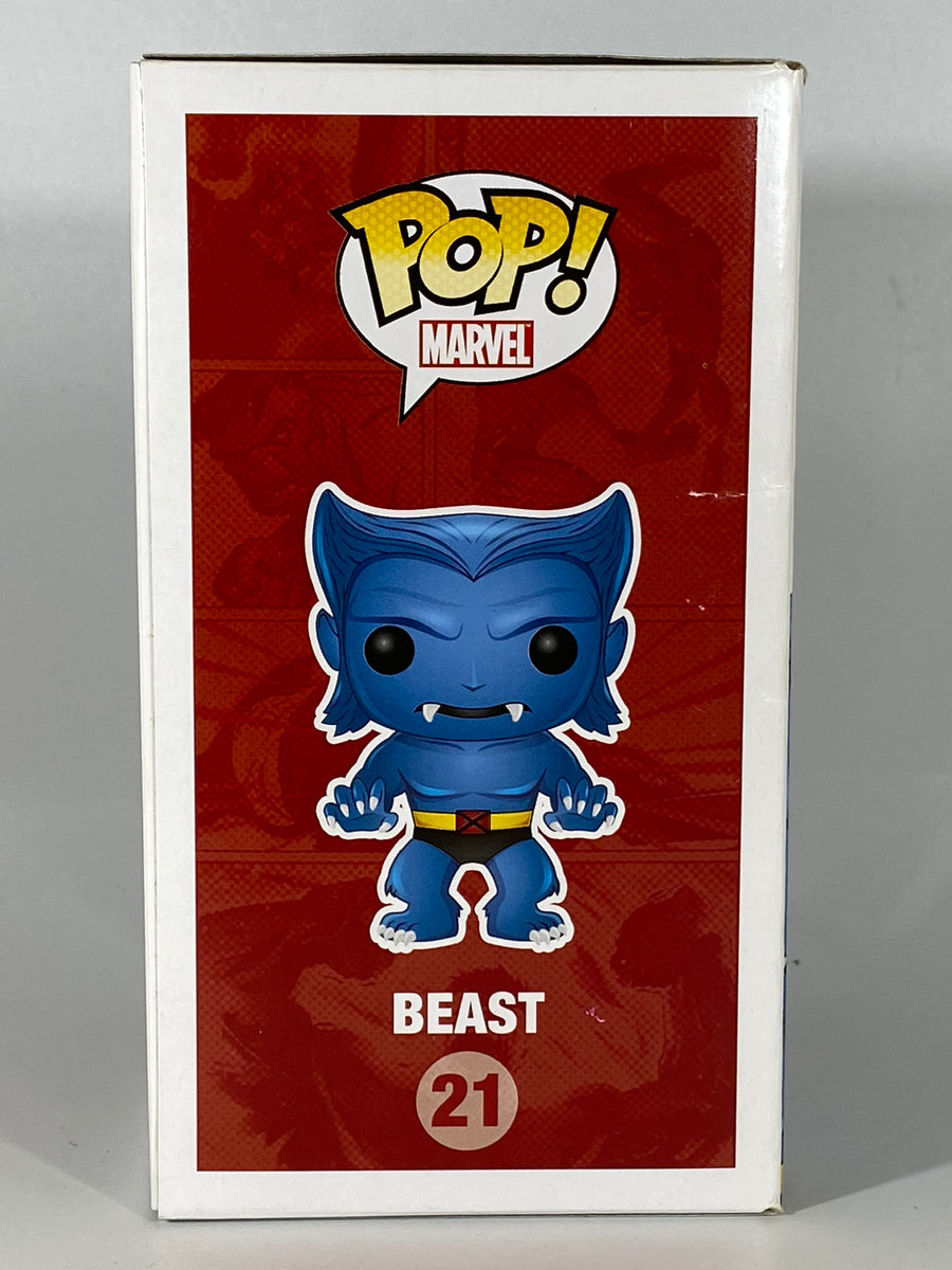 Marvel Universe #21 Beast (Flocked) - Gemini Collectibles Exclusive 240pcs - Funko Pop